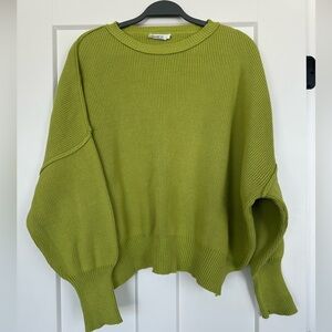 Double Zero bright green sweater. Size M.